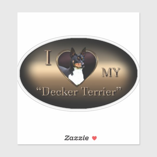 Decker Terrier Vinyl Sticker (Vel)