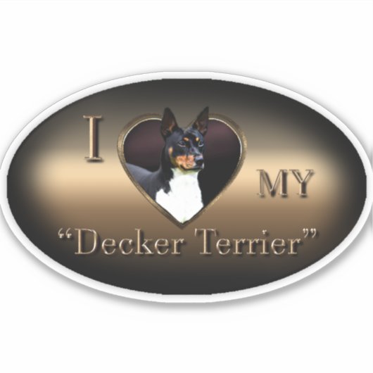 Decker Terrier Vinyl Sticker (Voorkant)