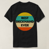 Deckhand beste handheld ooit t-shirt (Design voorkant)