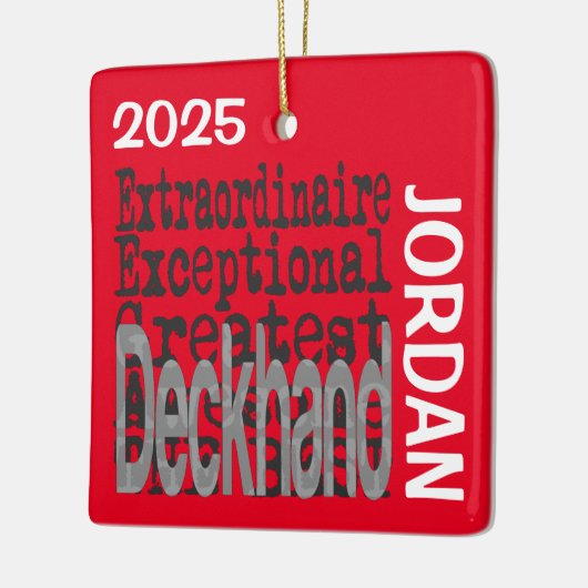 Deckhand Extraordinaire Keramisch Ornament (Links)