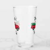 Deckin Halls Red Kersttruck Drink glas (Rechts)