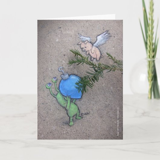 decking boegen feestdagen kaart (Voorkant)