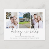 Decking New Halls 3 foto's Bewegende Kerstmis Briefkaart (Voorkant)