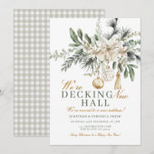 Decking New Halls Holiday Christmas Housewarming Kaart (Voorkant / Achterkant)