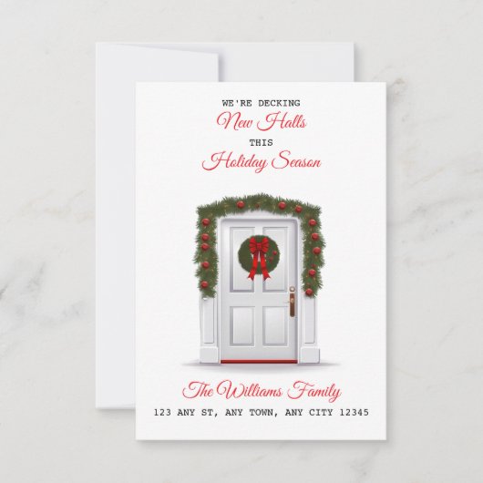 Decking New Halls New Home Announcement Aankondiging (Voorkant)