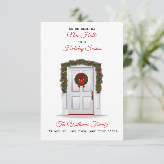 Decking New Halls New Home Announcement Aankondiging (Staand voorkant)