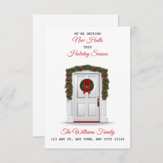 Decking New Halls New Home Announcement Aankondiging (Voorkant / Achterkant)