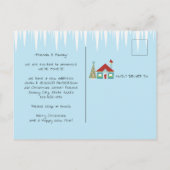 Decking Nieuwe Kerstzalen Foto Vakantie Verhuizen Aankondigingskaart (Achterkant)