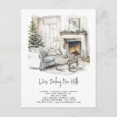 Decking Nieuwe Zalen Elegante Kerstboom Vakantie Aankondigingskaart (Voorkant)