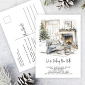 Decking Nieuwe Zalen Elegante Kerstboom Vakantie Aankondigingskaart