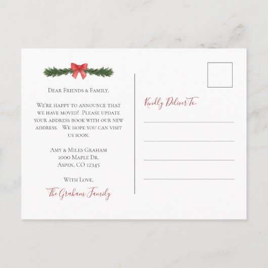 Decking Nieuwe Zalen Kerst Briefkaart (Achterkant)