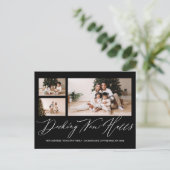 Decking Nieuwe Zalen Kerst Nieuwe Adres Foto Briefkaart (Staand voorkant)