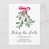 Decking Nieuwe Zalen Kerst Verhuizen Aankondigingskaart (Voorkant)