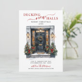 Decking Nieuwe Zalen Nieuwe Home Kerst Verhuizen Aankondiging (Staand voorkant)