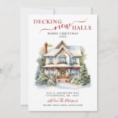 Decking Nieuwe Zalen Nieuwe Home Kerst Verhuizen Aankondiging (Voorkant)