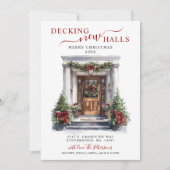 Decking Nieuwe Zalen Nieuwe Home Kerst Verhuizen Aankondiging (Voorkant)