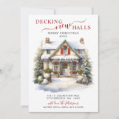 Decking Nieuwe Zalen Nieuwe Home Kerst Verhuizen Aankondiging (Voorkant)