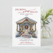 Decking Nieuwe Zalen Nieuwe Home Kerst Verhuizen Aankondiging (Staand voorkant)