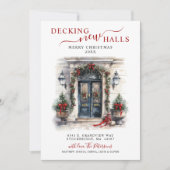 Decking Nieuwe Zalen Nieuwe Home Kerst Verhuizen Aankondiging (Voorkant)