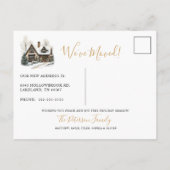 Decking Nieuwe Zalen Nieuwe Home Kerst Verhuizen Aankondigingskaart (Achterkant)