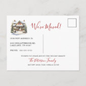 Decking Nieuwe Zalen Nieuwe Home Kerst Verhuizen Aankondigingskaart (Achterkant)