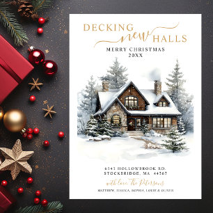 Decking Nieuwe Zalen Rustiek Nieuwe Huis Kerstmis  Aankondiging