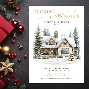 Decking Nieuwe Zalen Rustiek Nieuwe Huis Kerstmis  Aankondiging