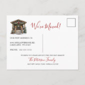 Decking Nieuwe Zalen Rustiek Nieuwe Huis Kerstmis  Aankondigingskaart (Achterkant)