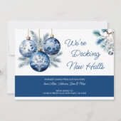 Decking nieuwe zalen We hebben verplaatst Kerstmis Feestdagenkaart (Voorkant)