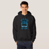 Decks Docks And Flip Flops Flatboat Pontoon Captai Hoodie (Voorkant volledig)