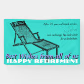 Deckstoel Happy Retirement Party Banner 2 (Horizontaal)