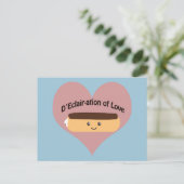 D'eclair-ation of Love Briefkaart (Staand voorkant)