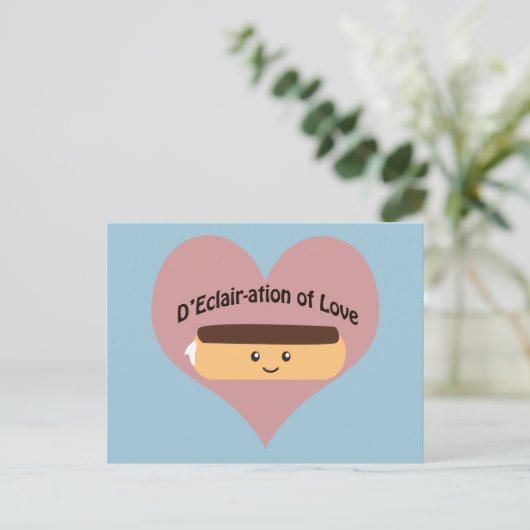 D'eclair-ation of Love Briefkaart (Staand voorkant)
