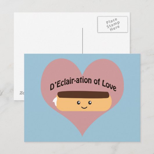 D'eclair-ation of Love Briefkaart (Voorkant / Achterkant)