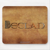 DECLAN Naam-merk Gepersonaliseerde Gift Mousepad Muismat (Voorkant)