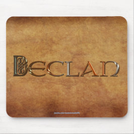 DECLAN Naam-merk Gepersonaliseerde Gift Mousepad Muismat