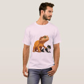 Declan's kat & hagedis T-shirt (Voorkant volledig)