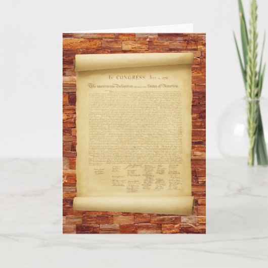 Declaration of Independence Kaart (Voorkant)