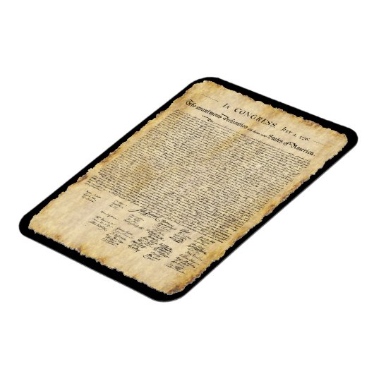 Declaration of Independence, Parchment  Magneet (Linkerzijde)