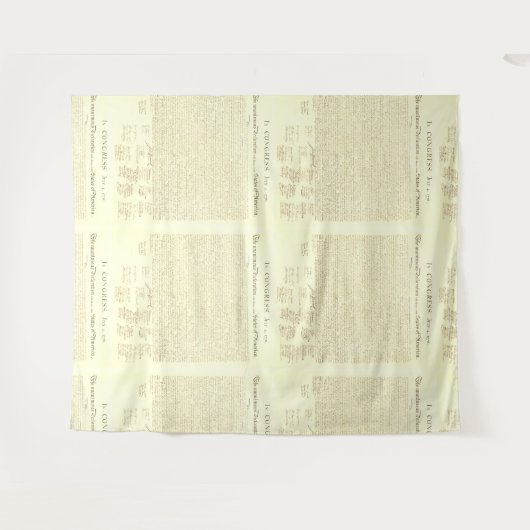 Declaration of Independence Pattern Wandkleed (Voorkant (horizontaal))