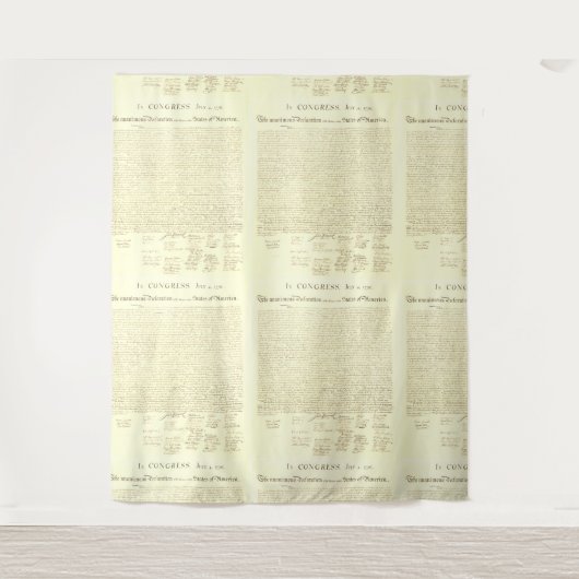 Declaration of Independence Pattern  Wandkleed (Voorkant)
