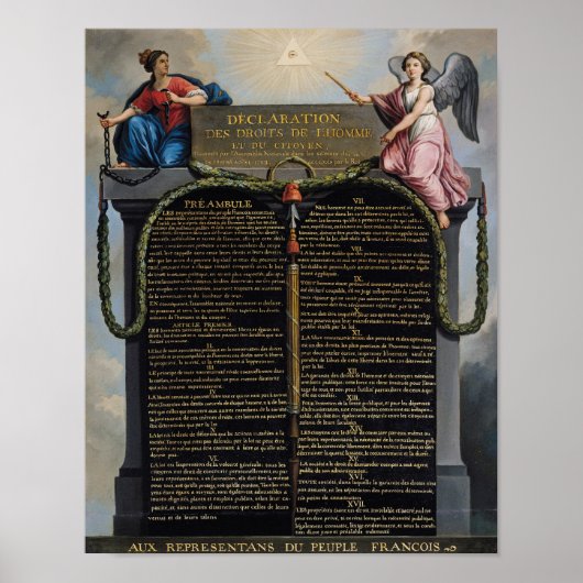 Declaration of the Rights of Man and Citizen Poster (Voorkant)