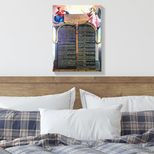 Declaration of the Rights of Man and the Citizen Canvas Afdruk (Insitu (Slaapkamer))