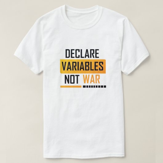 declareren Variables niet War Retro  T-shirt (Design voorkant)