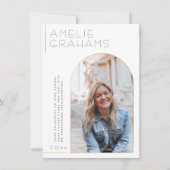 Deco | Aankondiging Afstuderen Elegant Gold Arch (Voorkant)