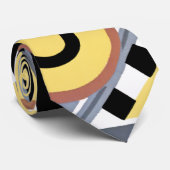 Deco Abstract in blauw Stropdas (Opgerold)