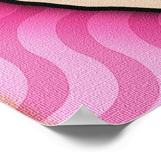 Deco Abstract mooi faces Poster (Hoek)