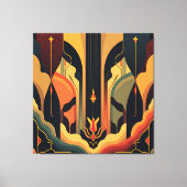 Deco-abstractie Canvas Afdruk (Voorkant)