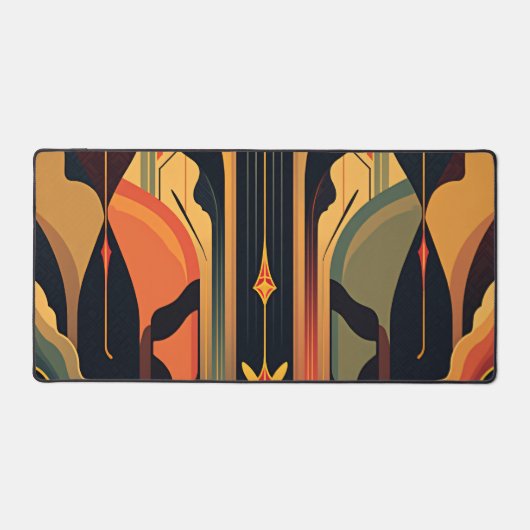 Deco Abstraction Glossy Bureaumat (Voorkant)