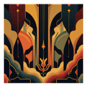 Deco Abstraction Glossy Perfect Poster (Voorkant)